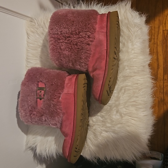UGGS Ellee Dusty Rose Boots Big Kids Size 5 - Picture 6 of 12